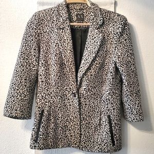 A/X Armani Exchange Abstract Leopard Pattern Print Blazer Jacket. M